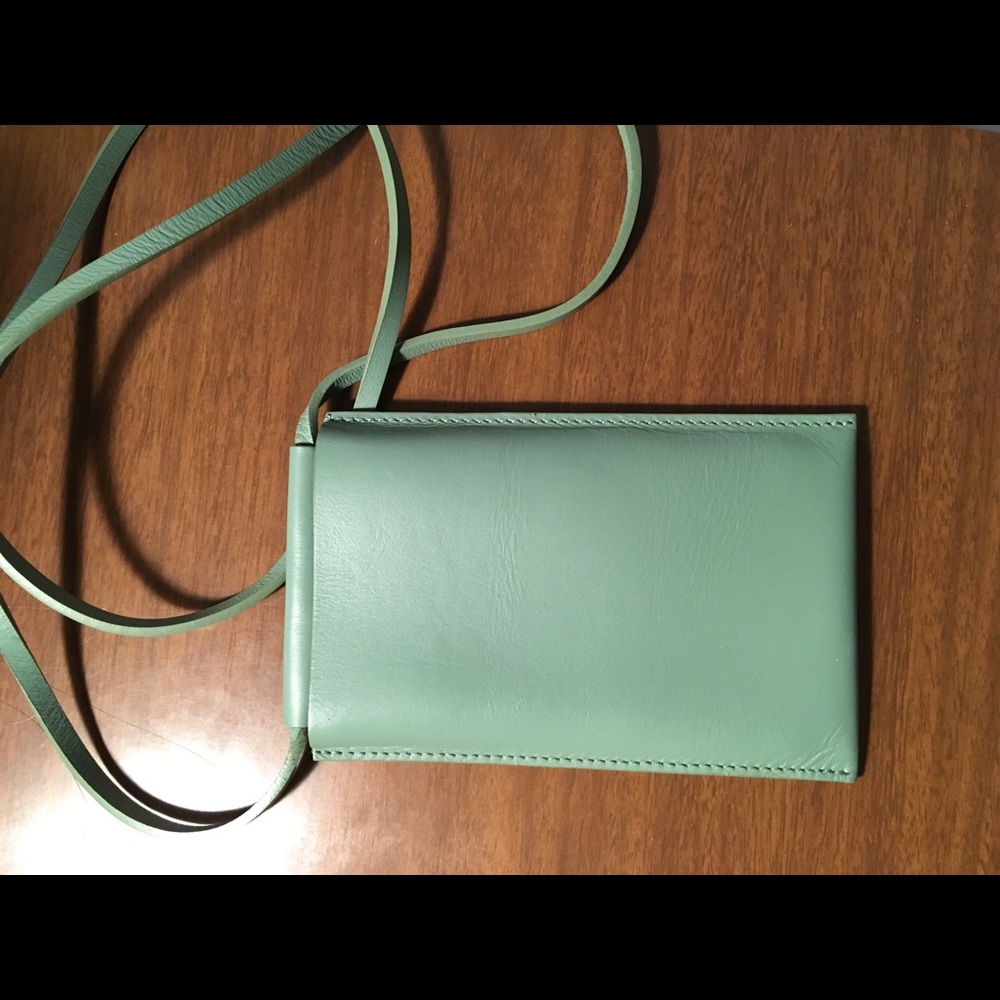 Building block iPhone sling large in forest green